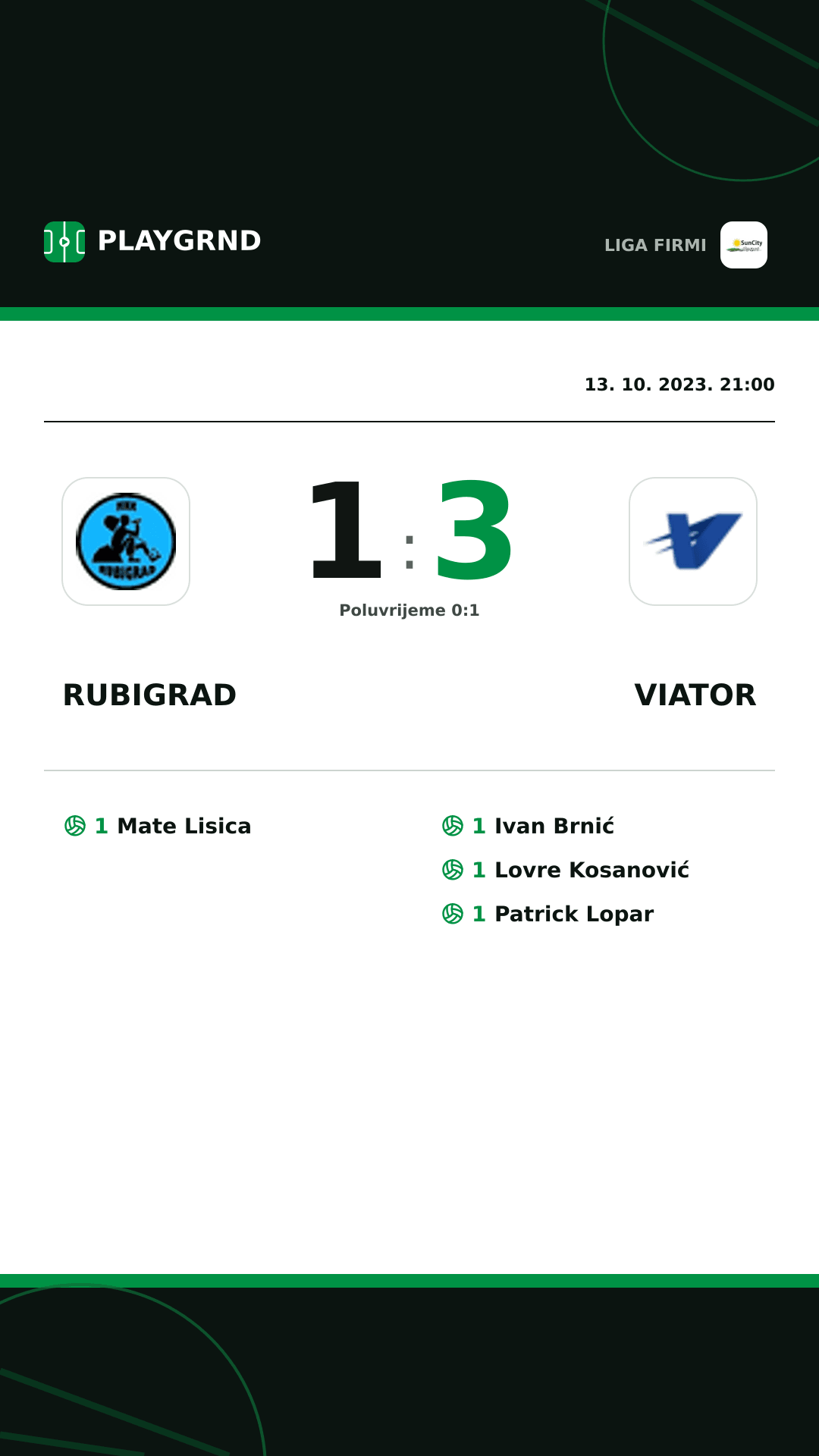 Instagram slika: Rubigrad 1:3 Viator