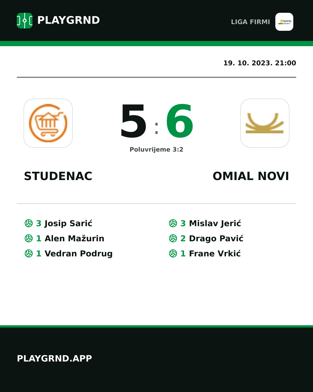 Instagram slika: Studenac 5:6 Omial Novi