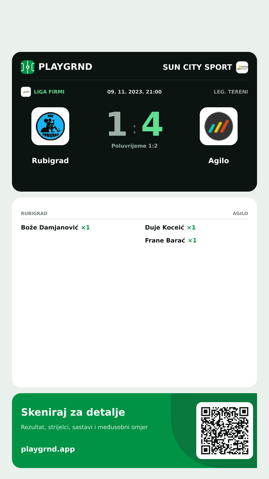 Story slika: Rubigrad 1:4 Agilo