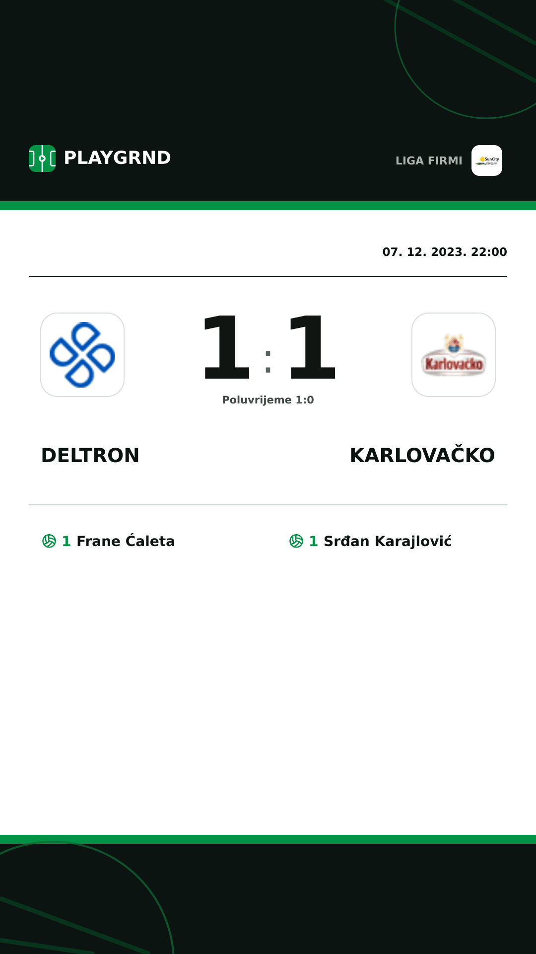 Instagram slika: Deltron 1:1 Karlovačko