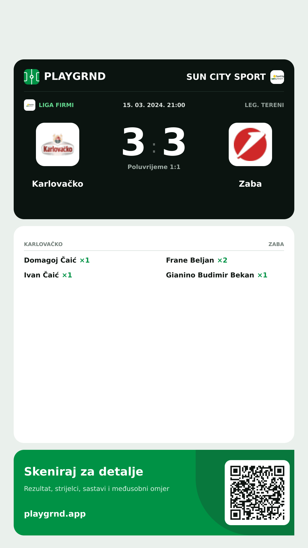 Story slika: Karlovačko 3:3 Zaba