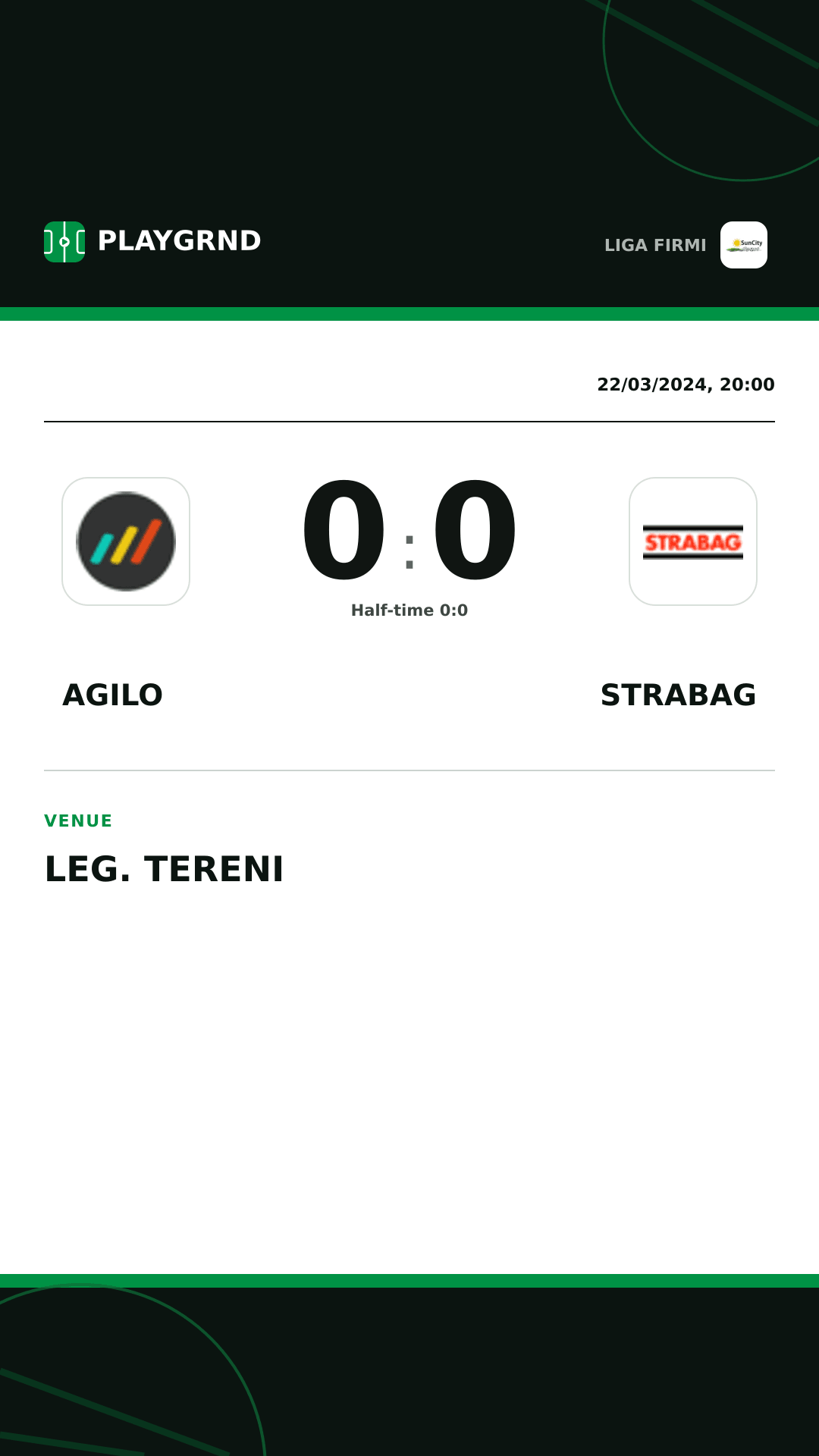 Instagram artwork: Agilo 0:0 Strabag