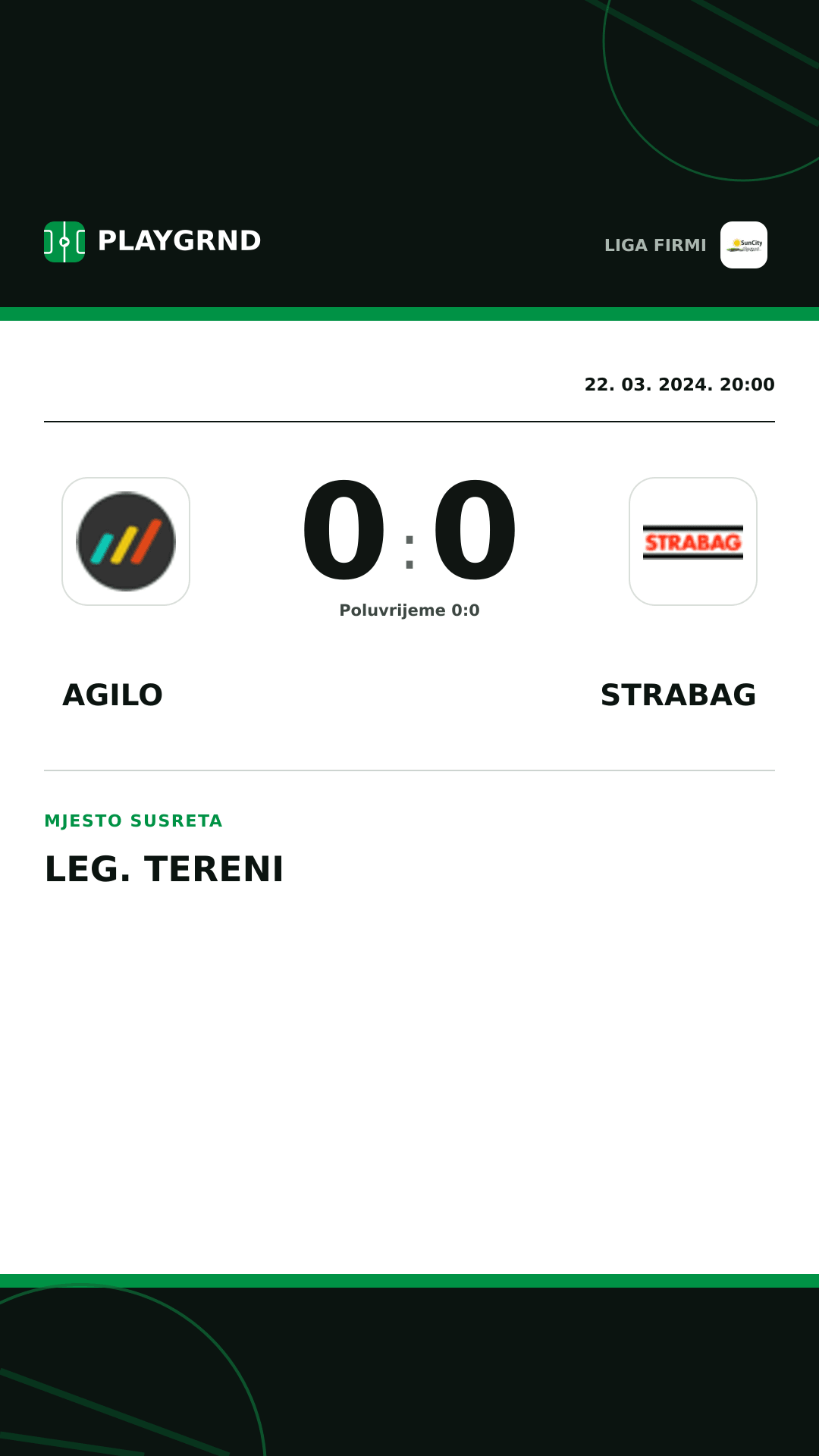 Instagram slika: Agilo 0:0 Strabag
