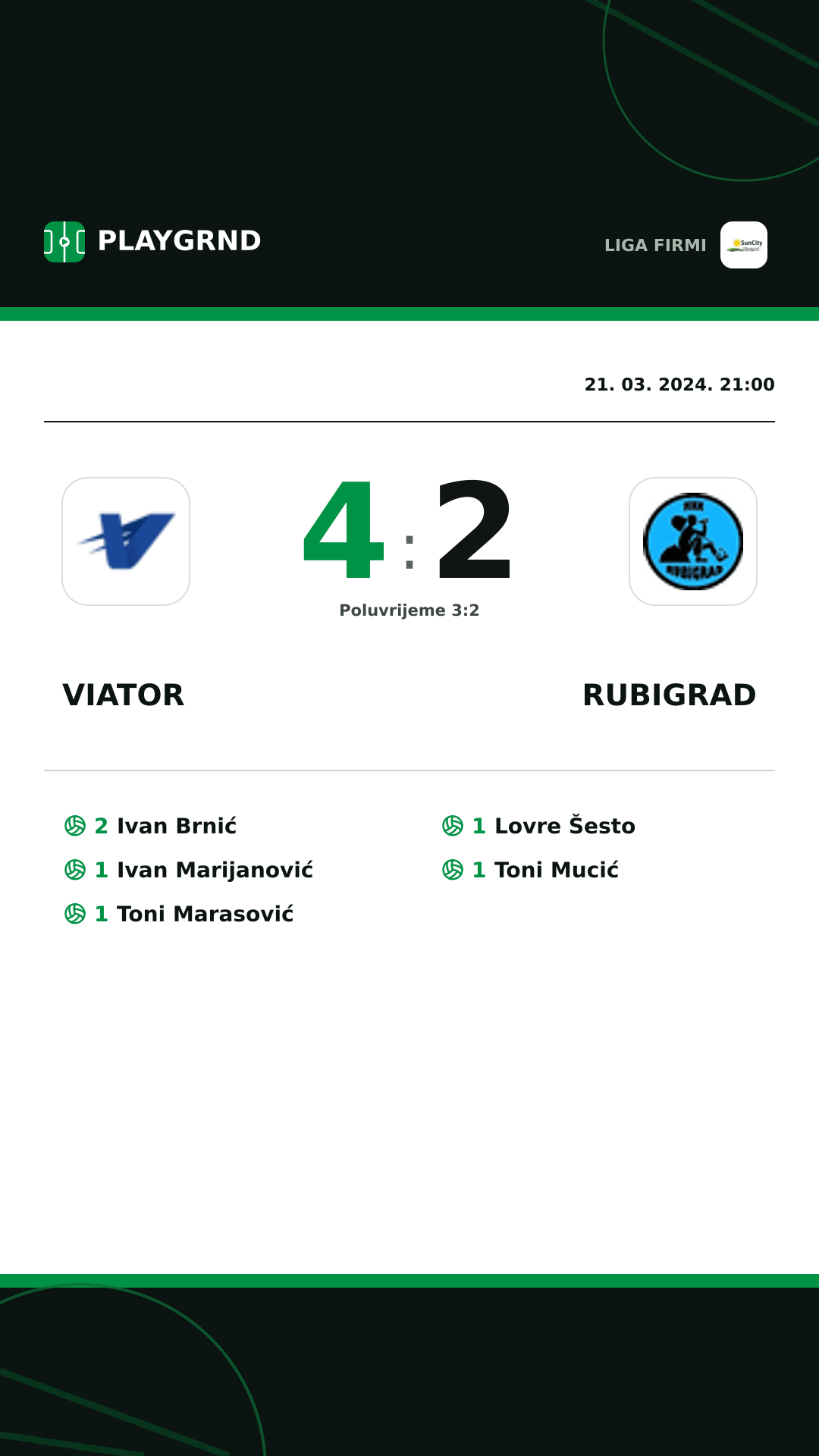 Instagram slika: Viator 4:2 Rubigrad