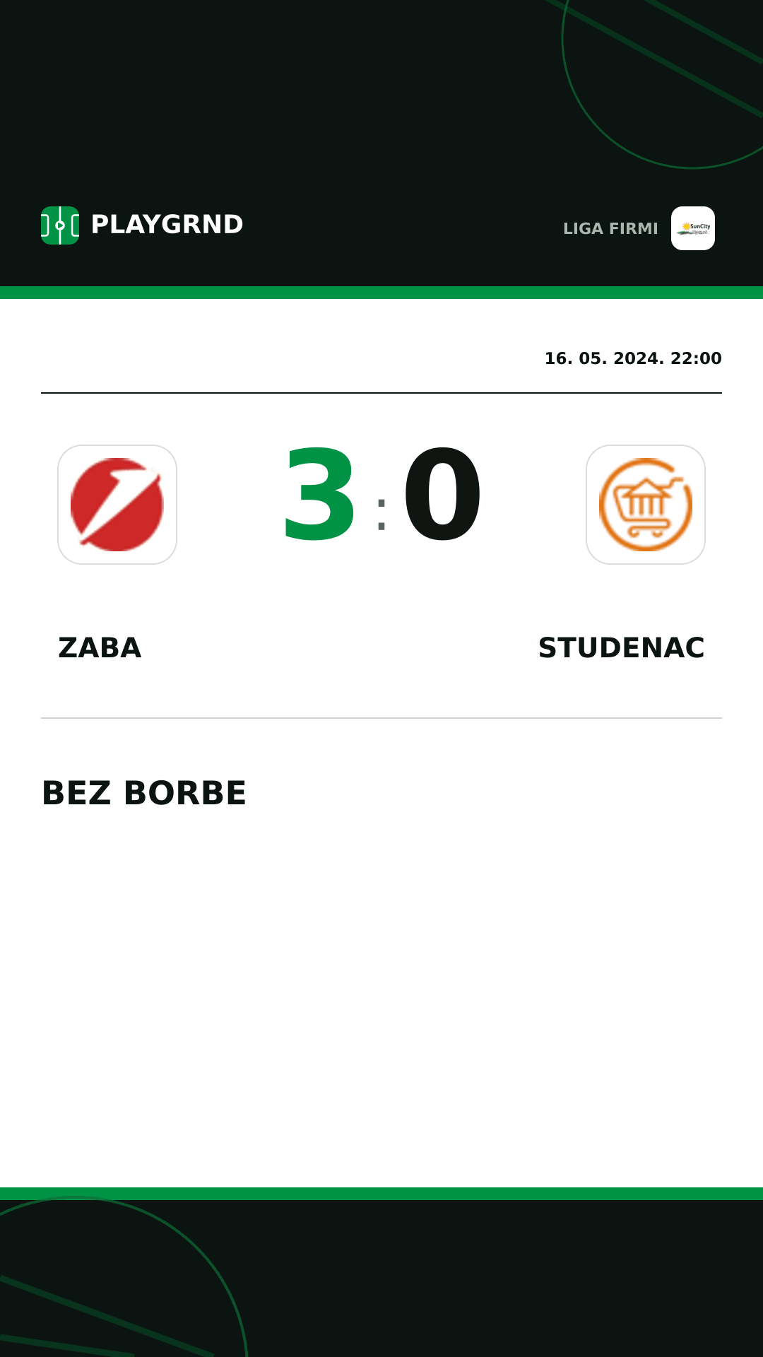 Instagram slika: Zaba 3:0 Studenac