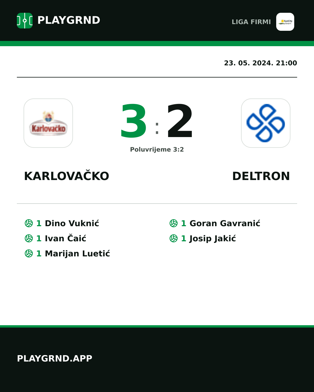 Instagram slika: Karlovačko 3:2 Deltron