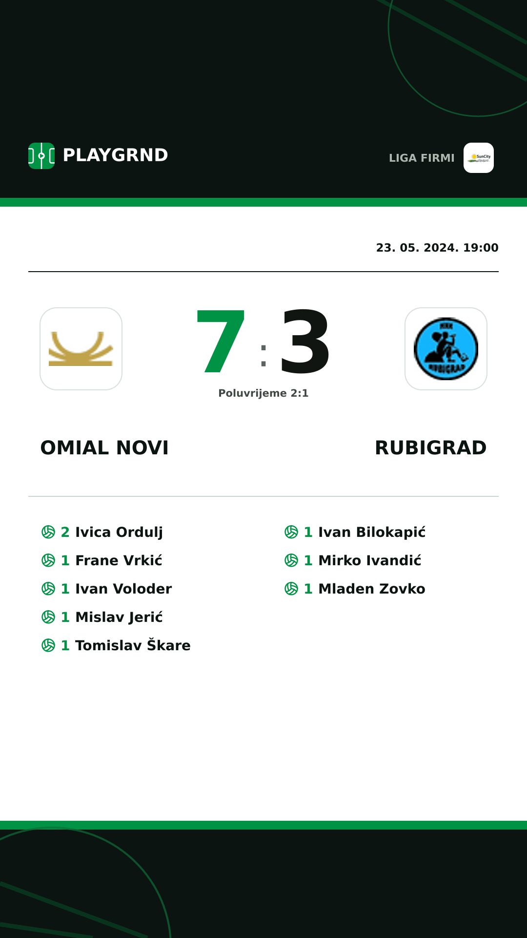 Instagram slika: Omial Novi 7:3 Rubigrad