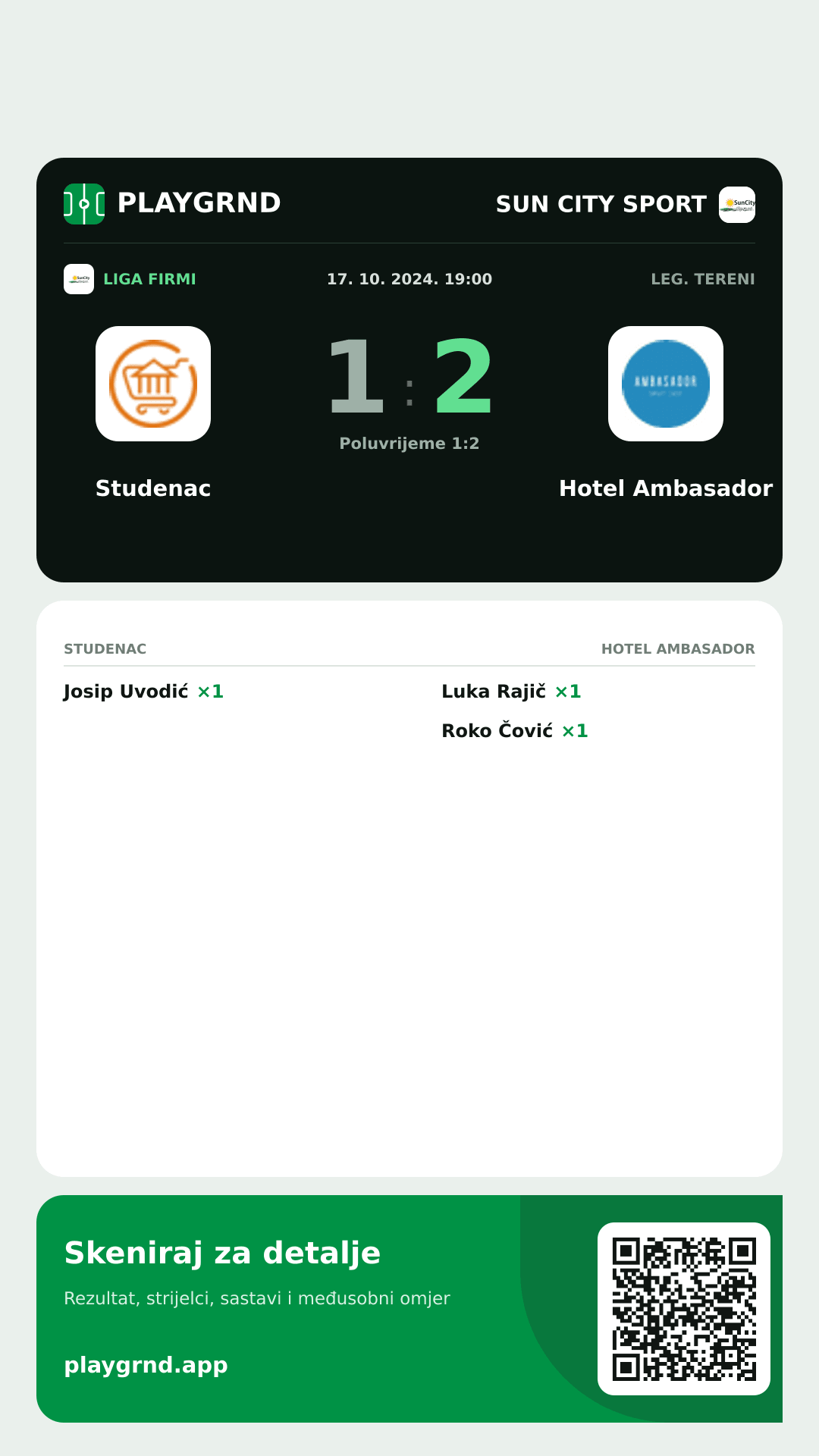 Story slika: Studenac 1:2 Hotel Ambasador