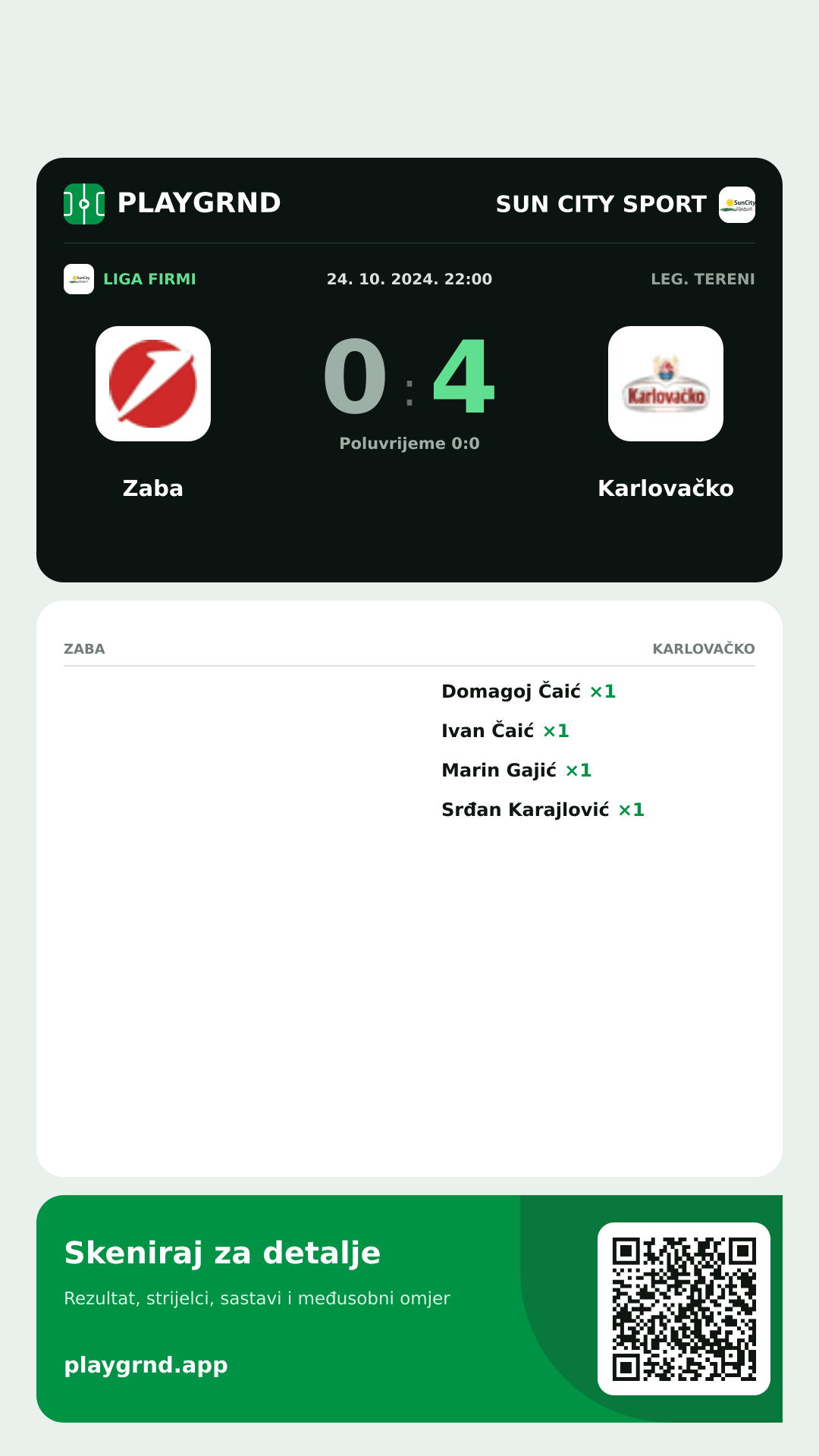 Story slika: Zaba 0:4 Karlovačko