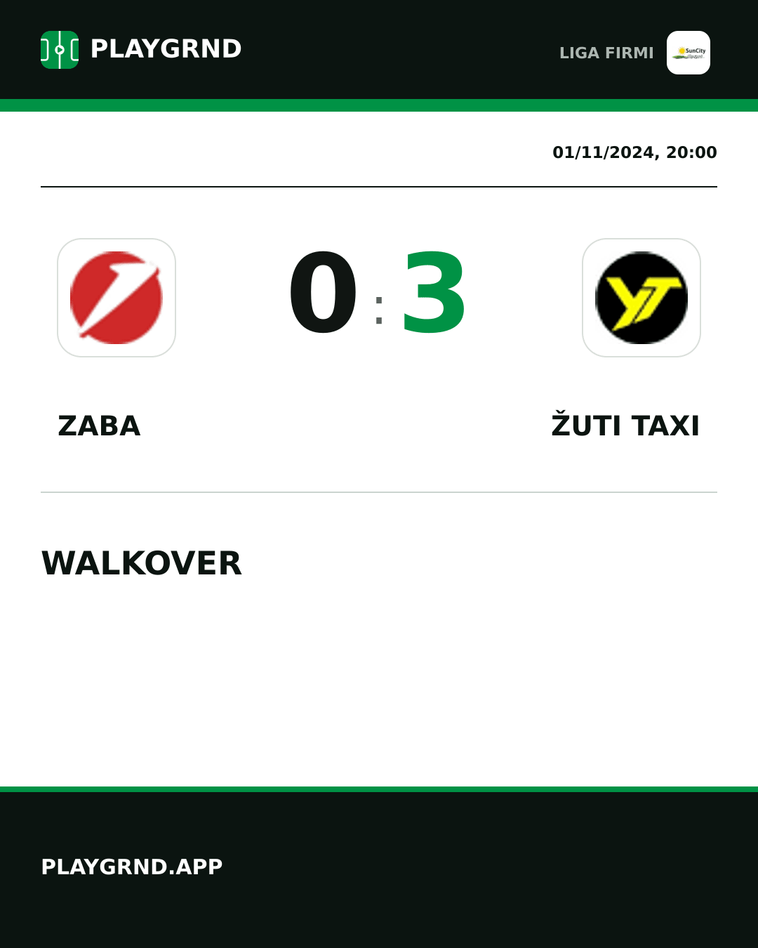 Instagram artwork: Zaba 0:3 Žuti Taxi