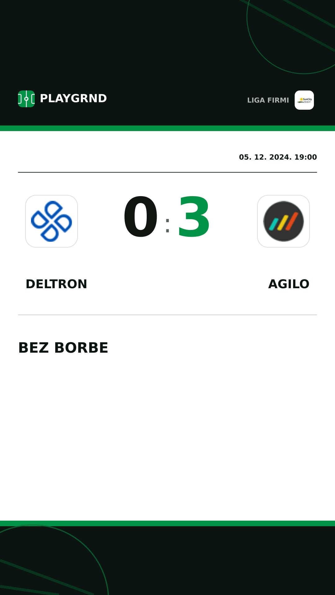 Instagram slika: Deltron 0:3 Agilo