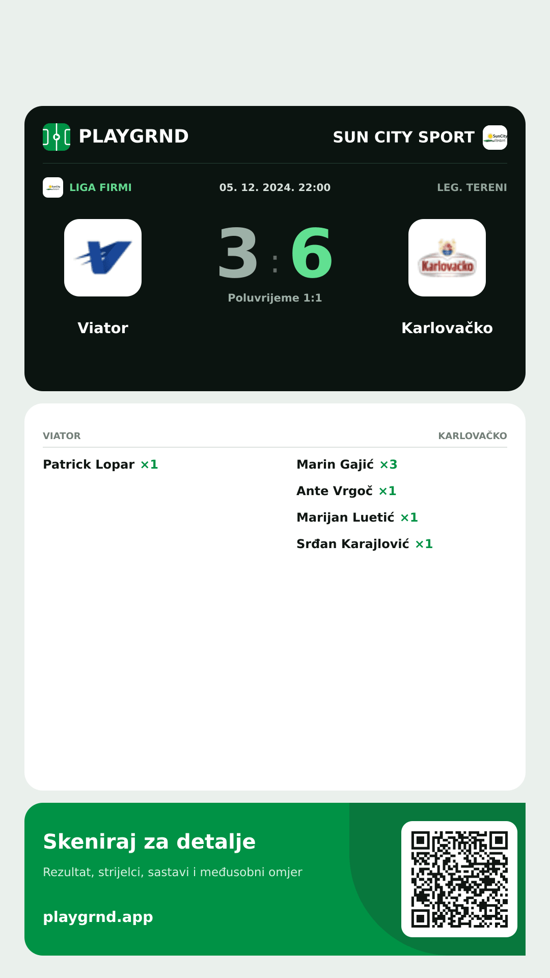 Story slika: Viator 3:6 Karlovačko