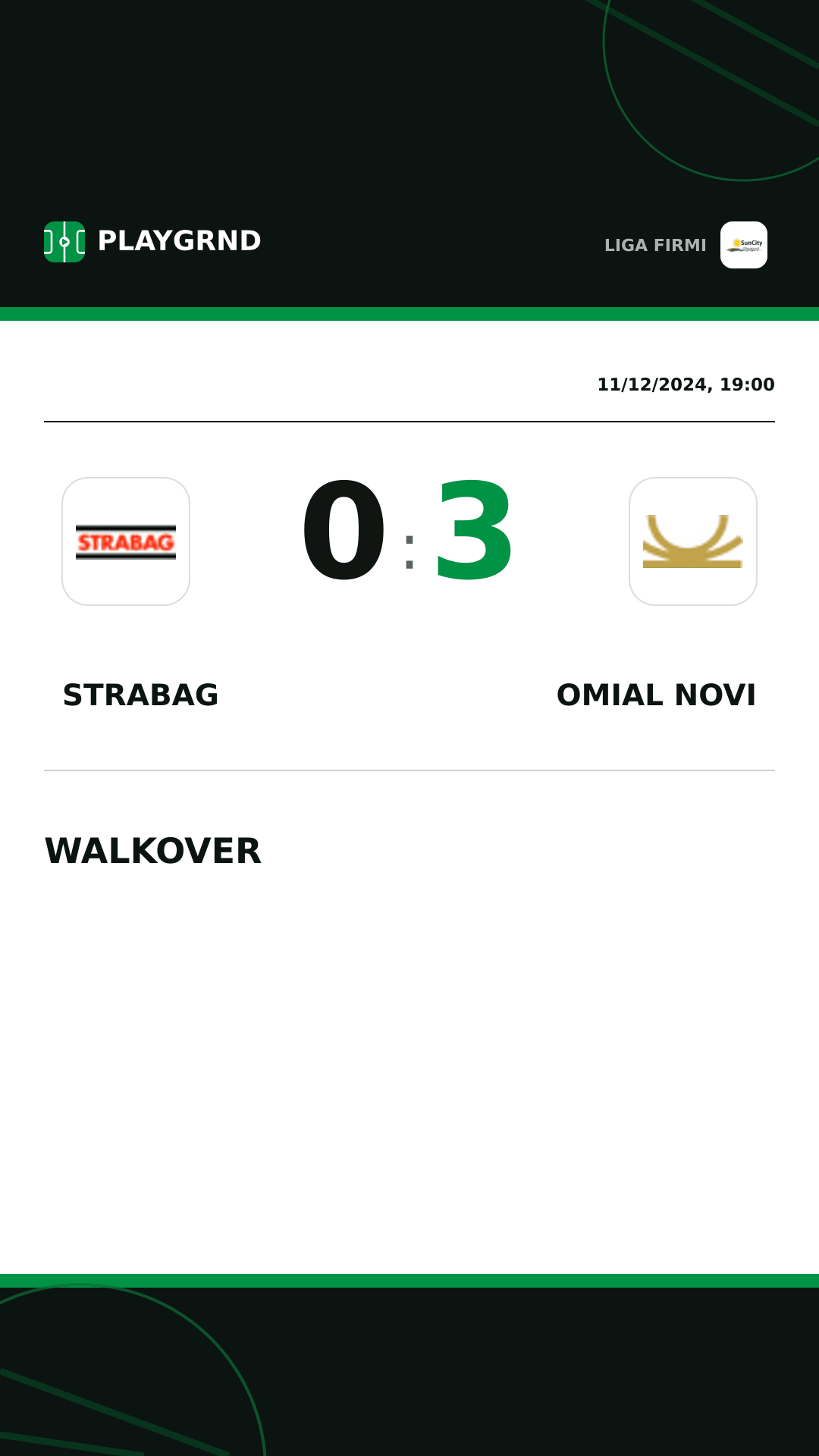 Instagram artwork: Strabag 0:3 Omial Novi