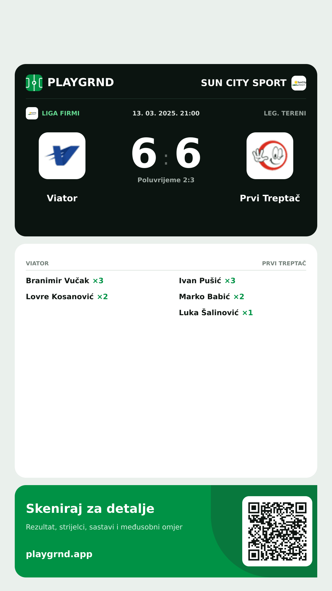 Story image: Viator 6:6 Prvi Treptač