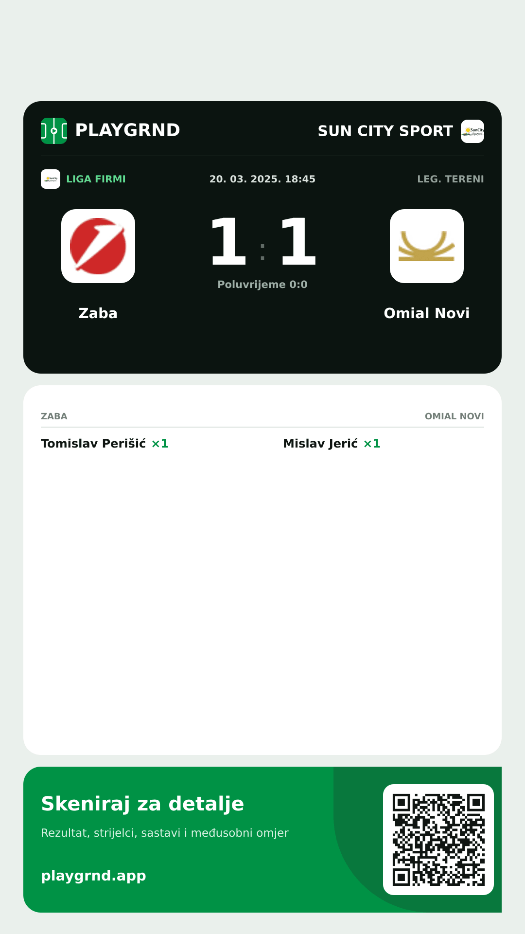 Story image: Zaba 1:1 Omial Novi