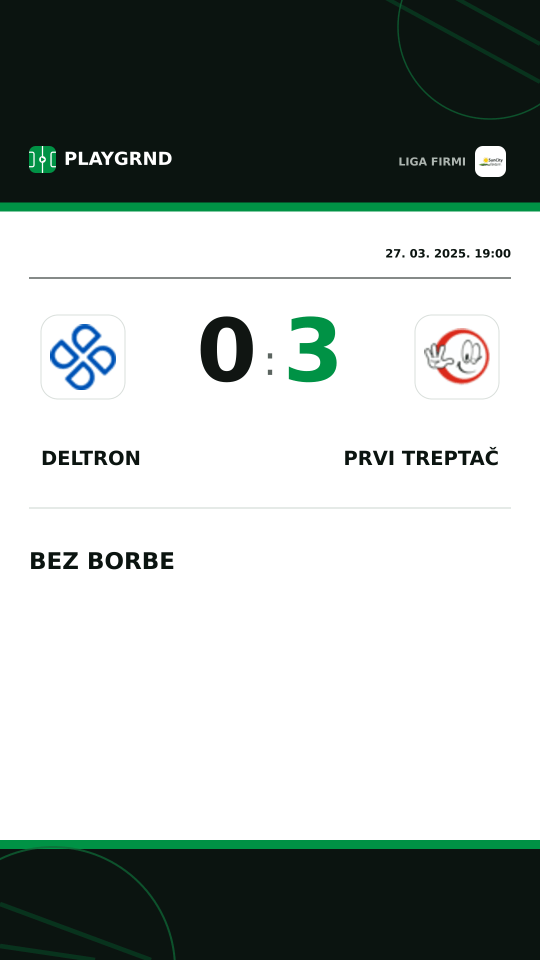 Instagram slika: Deltron 0:3 Prvi Treptač