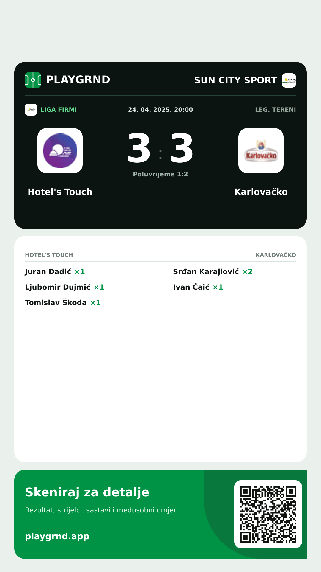 Story slika: Hotel's Touch 3:3 Karlovačko