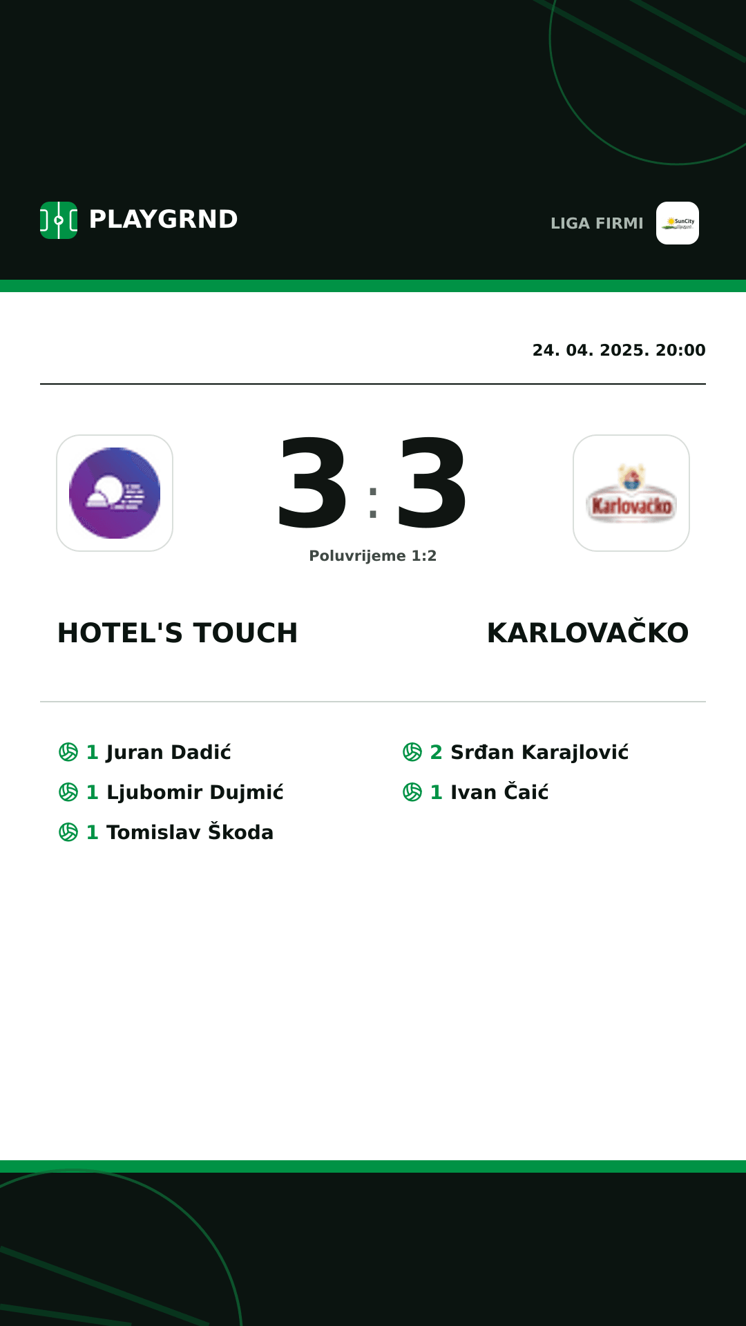 Instagram slika: Hotel's Touch 3:3 Karlovačko
