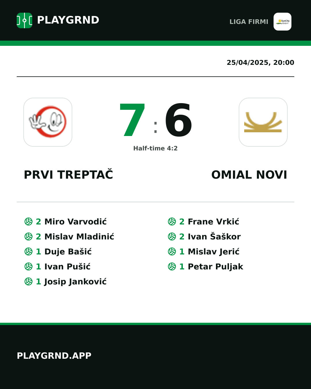 Instagram artwork: Prvi Treptač 7:6 Omial Novi