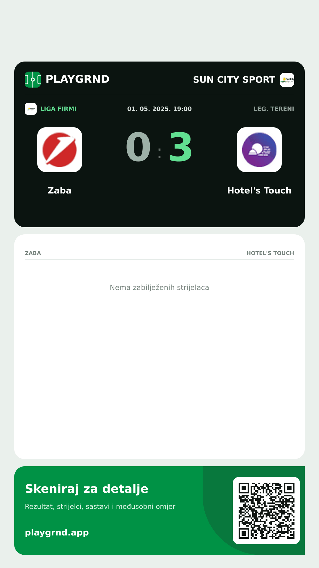 Story slika: Zaba 0:3 Hotel's Touch