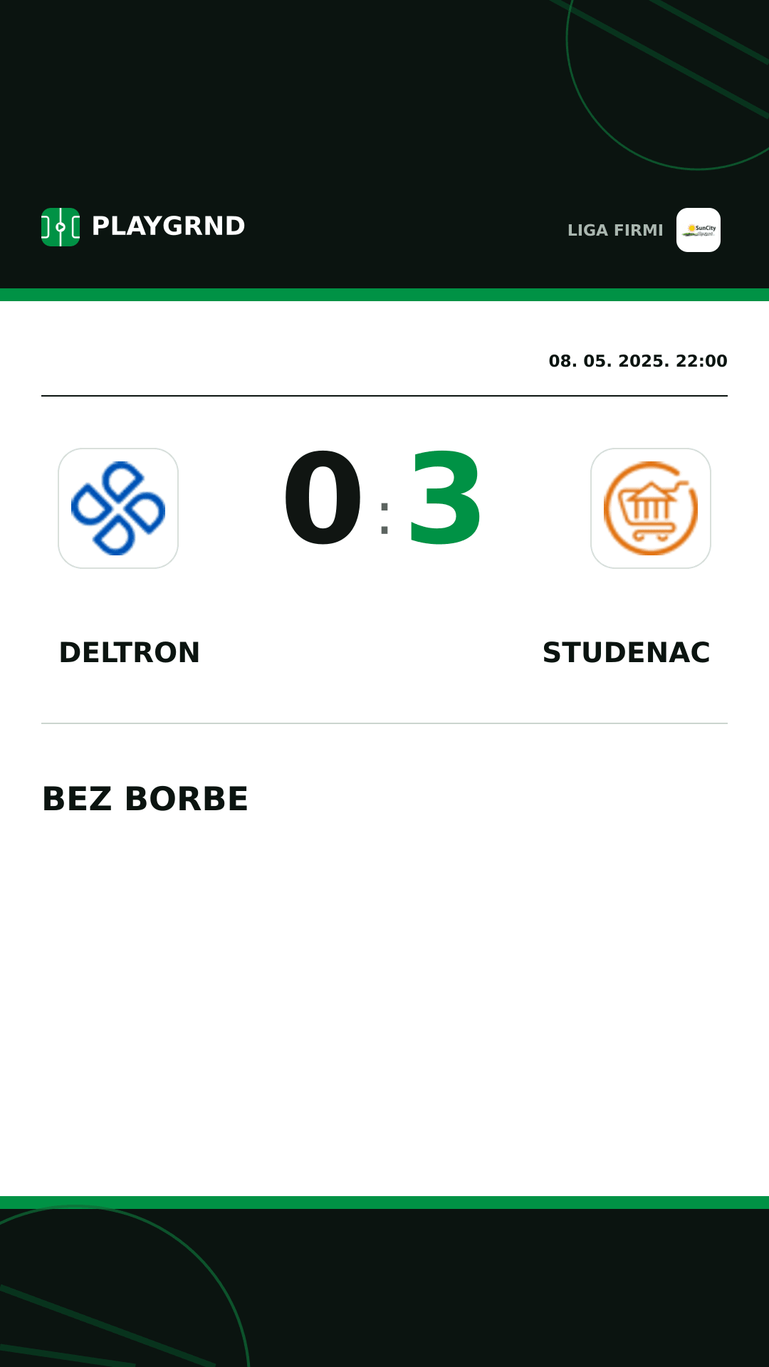 Instagram slika: Deltron 0:3 Studenac
