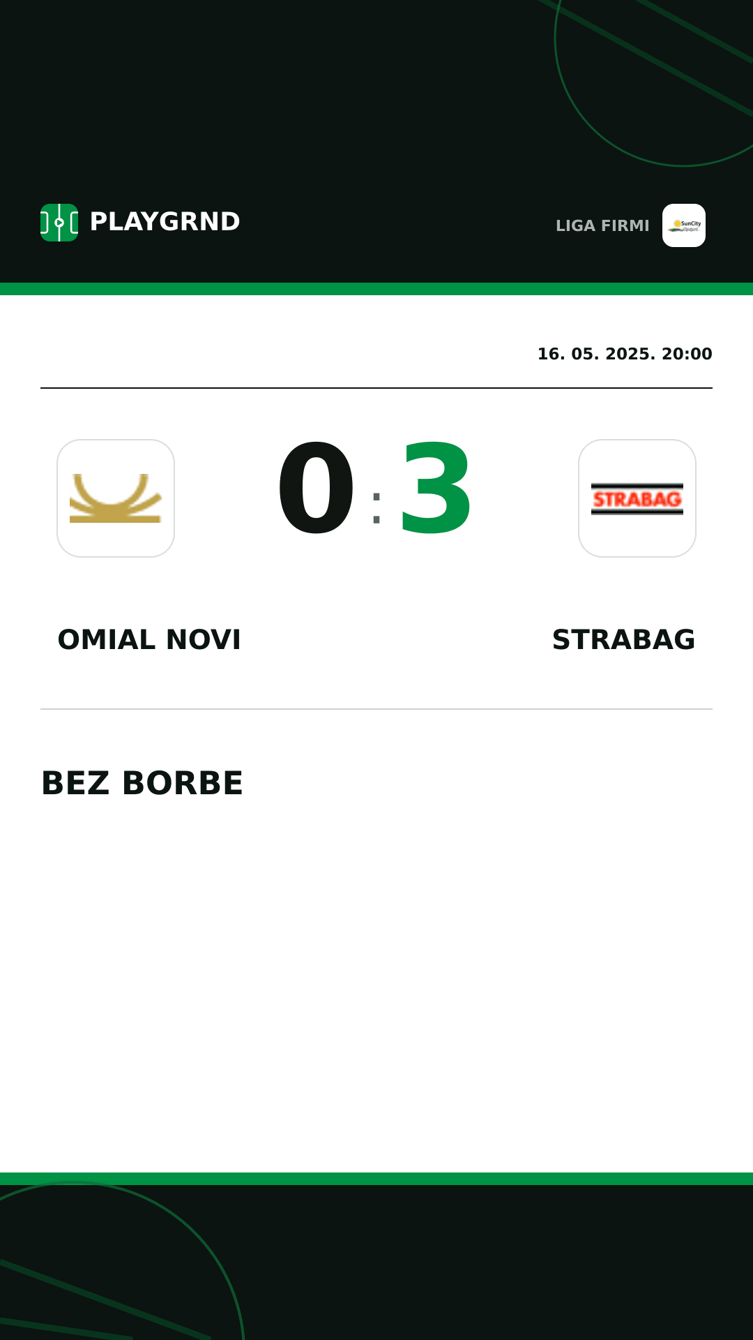Instagram slika: Omial Novi 0:3 Strabag