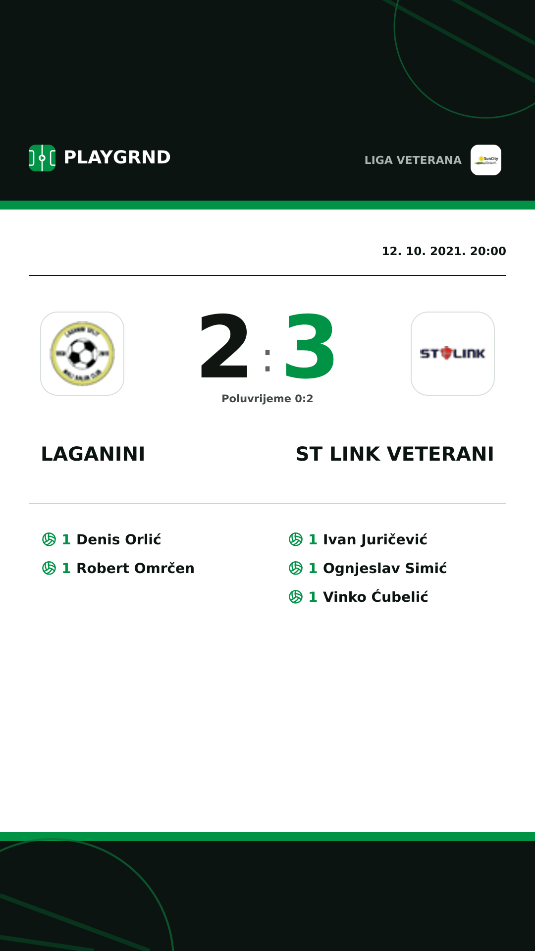 Instagram slika: Laganini 2:3 ST Link Veterani
