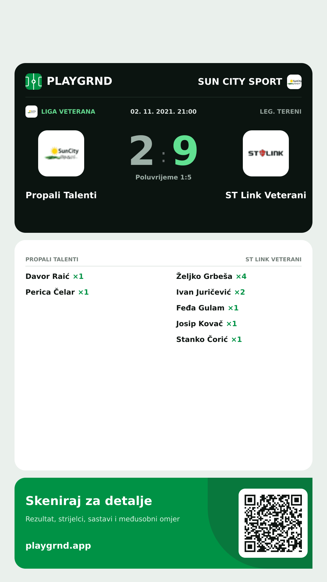 Story image: Propali Talenti 2:9 ST Link Veterani