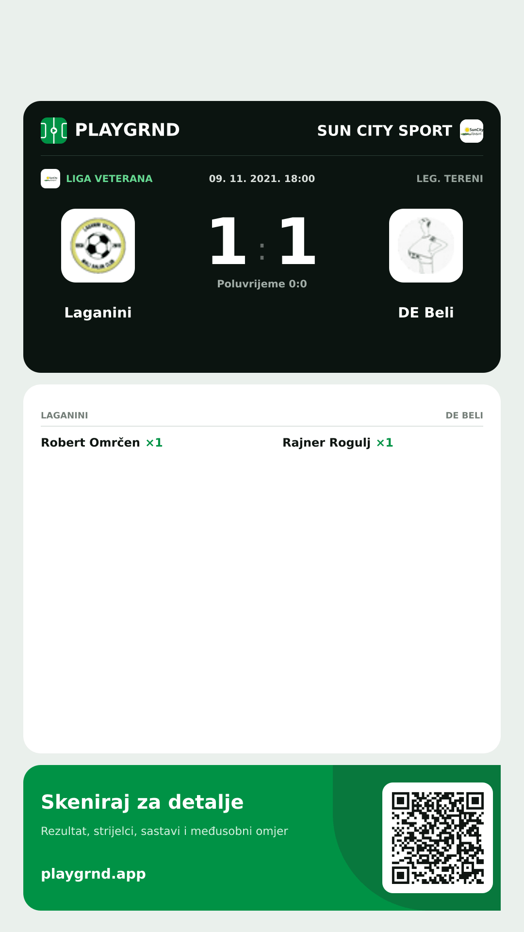 Story image: Laganini 1:1 DE Beli