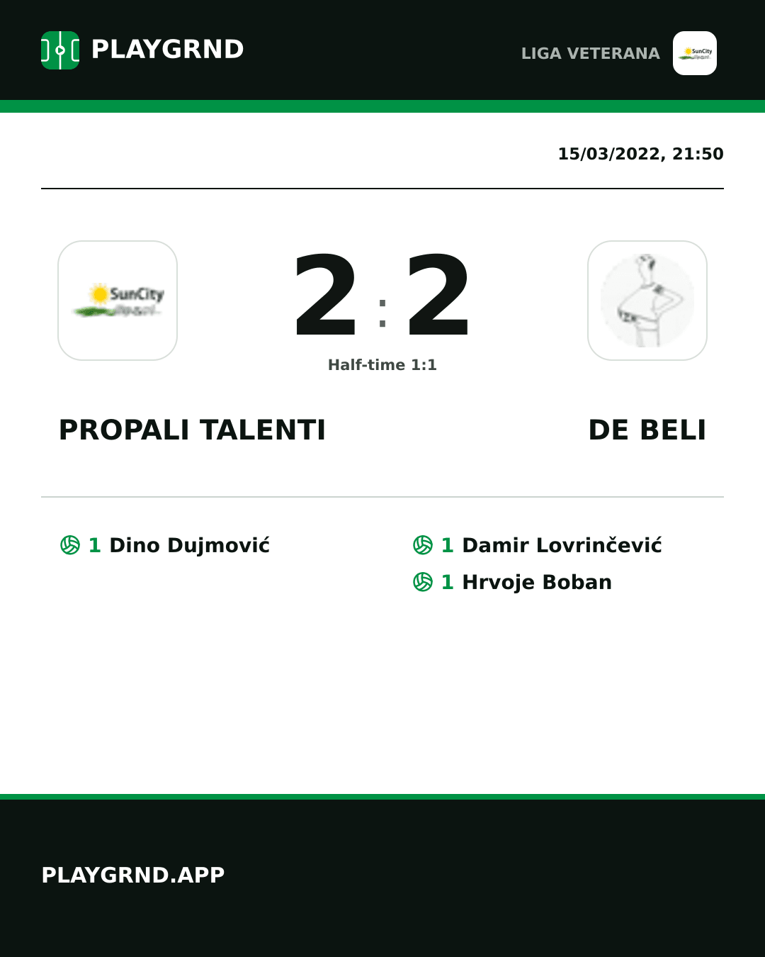 Instagram artwork: Propali Talenti 2:2 DE Beli