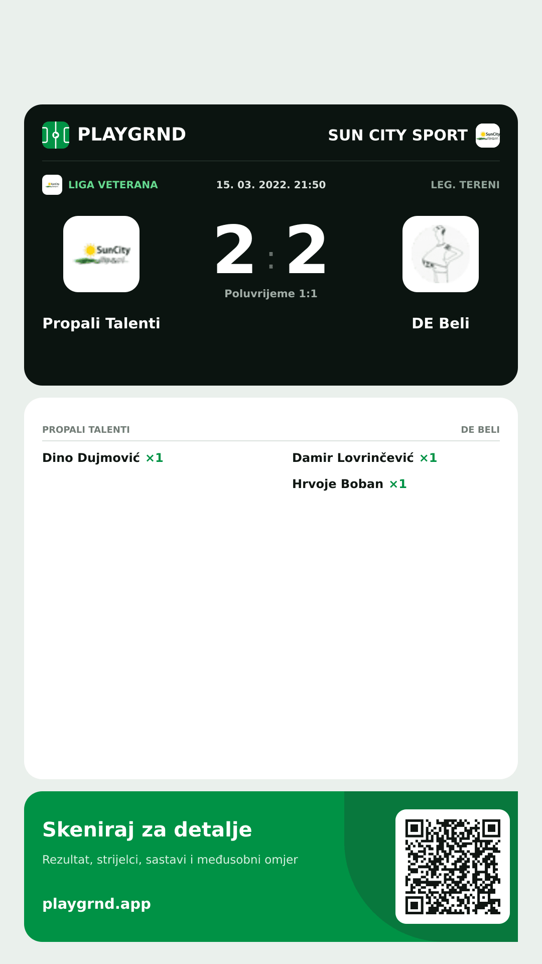 Story image: Propali Talenti 2:2 DE Beli