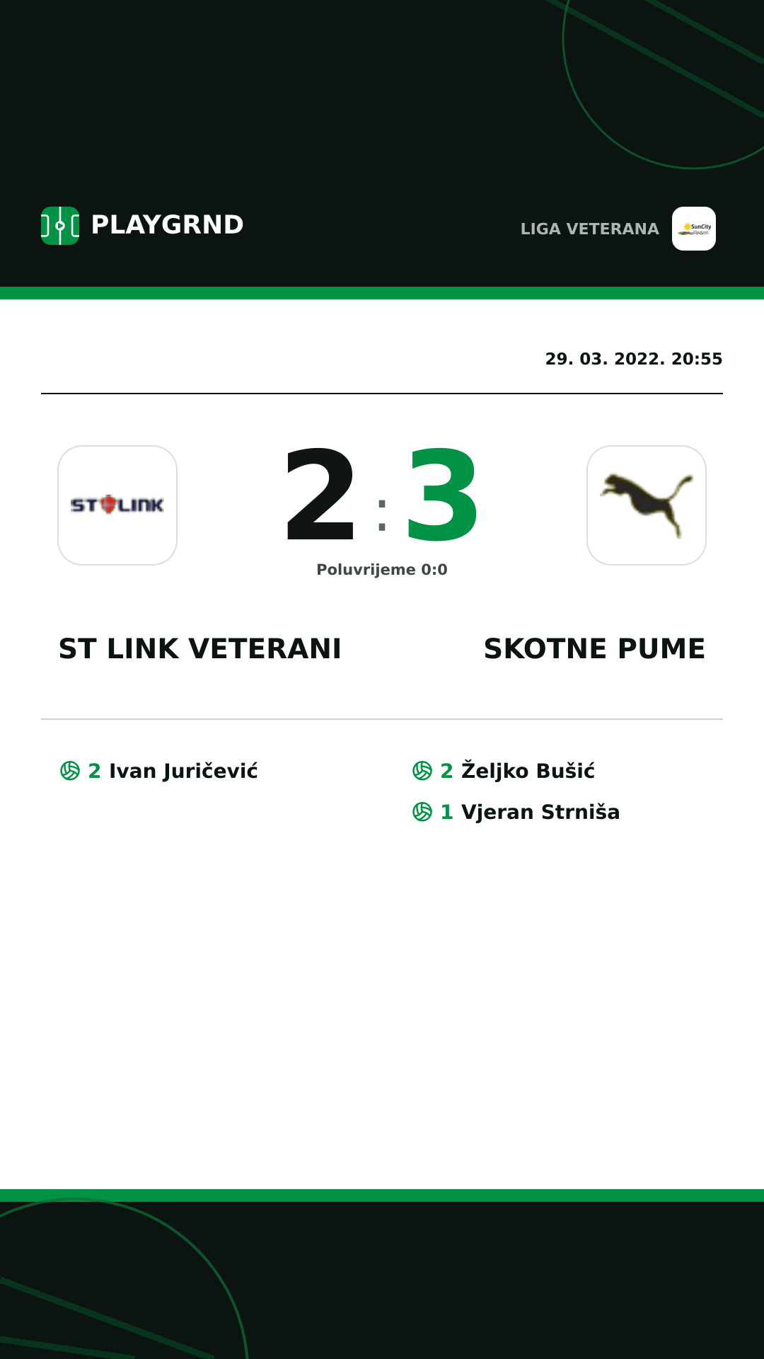Instagram slika: ST Link Veterani 2:3 Skotne Pume