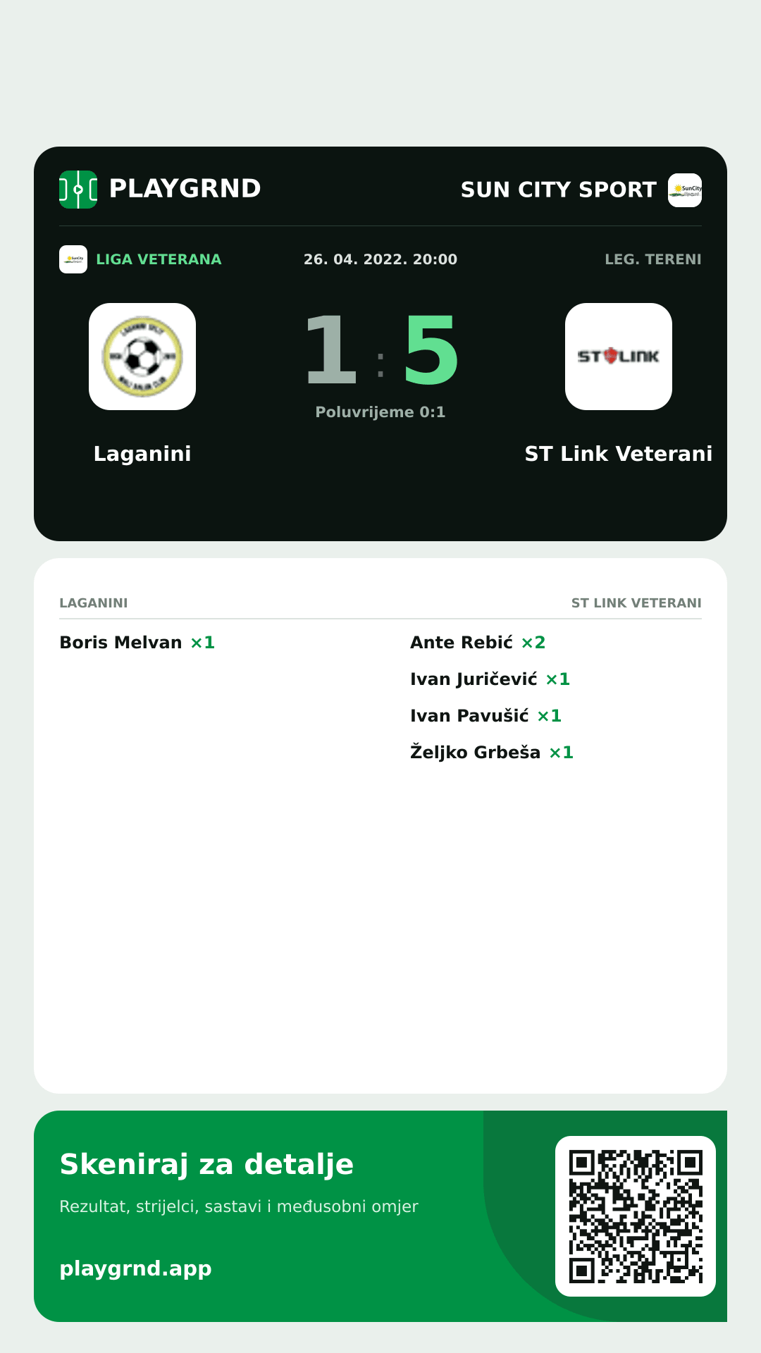 Story slika: Laganini 1:5 ST Link Veterani