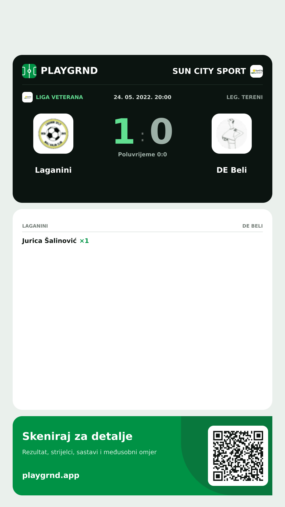 Story image: Laganini 1:0 DE Beli