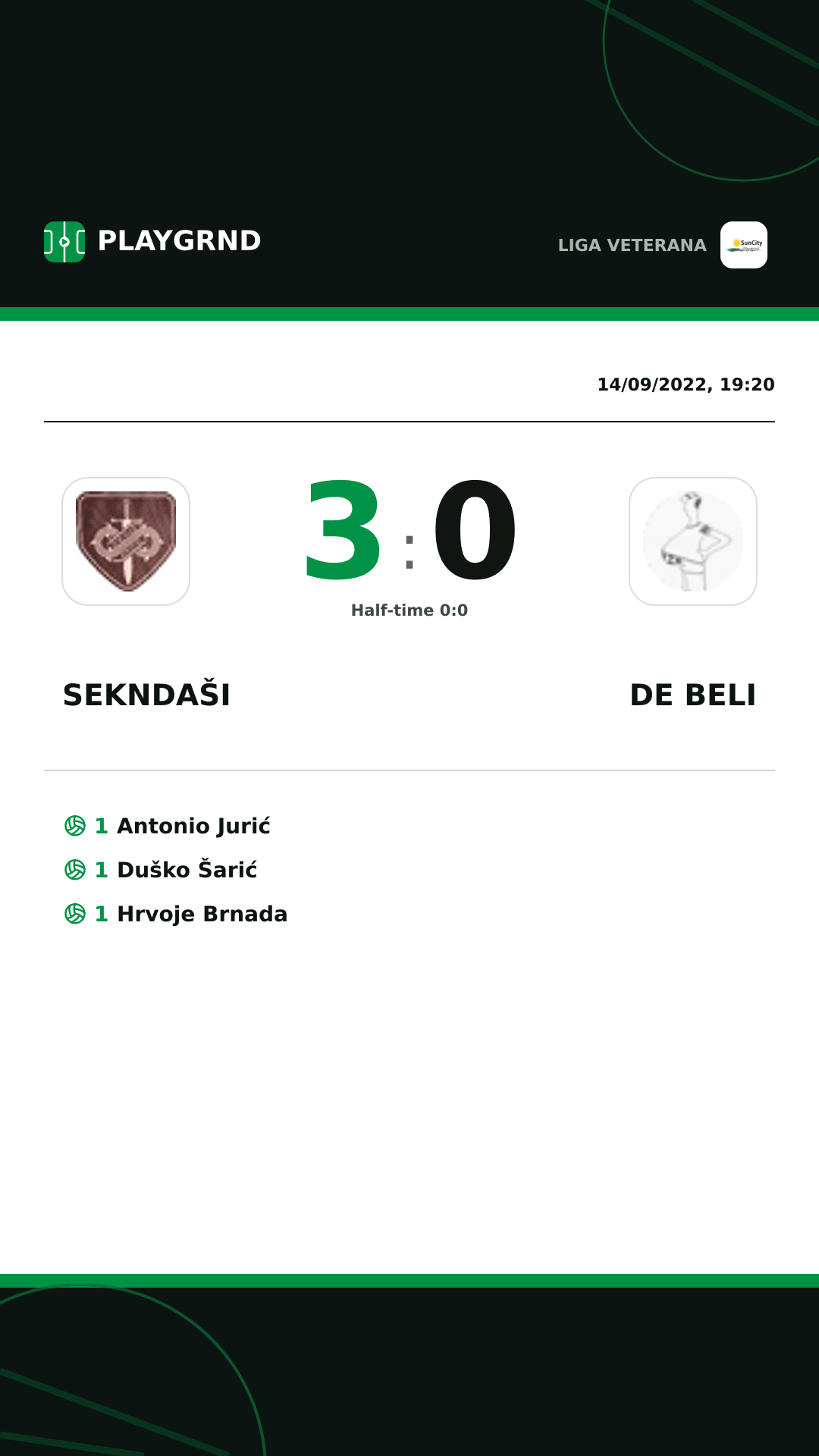 Instagram artwork: Sekndaši 3:0 DE Beli
