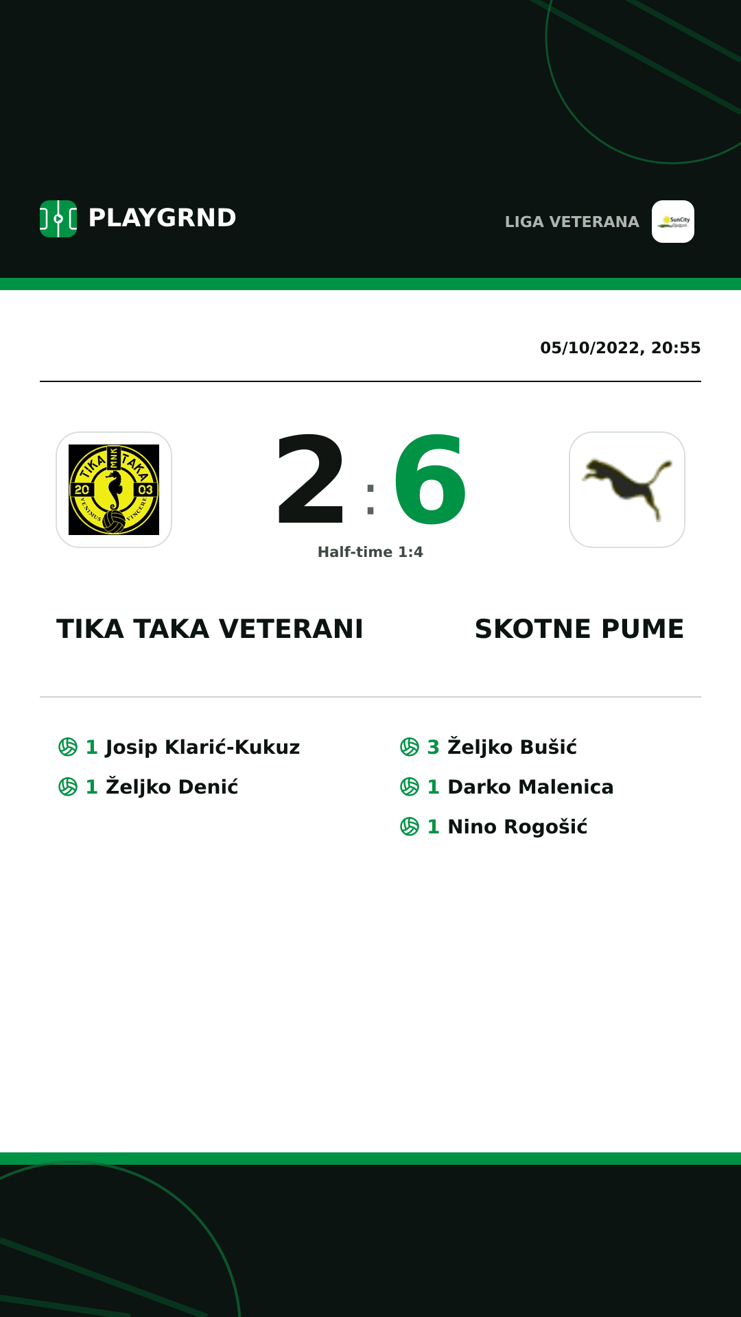 Instagram artwork: Tika Taka Veterani 2:6 Skotne Pume