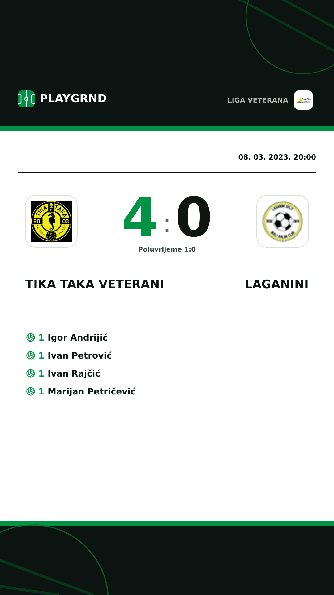 Instagram slika: Tika Taka Veterani 4:0 Laganini