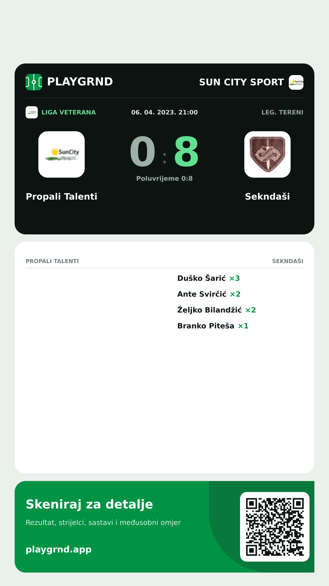 Story slika: Propali Talenti 0:8 Sekndaši