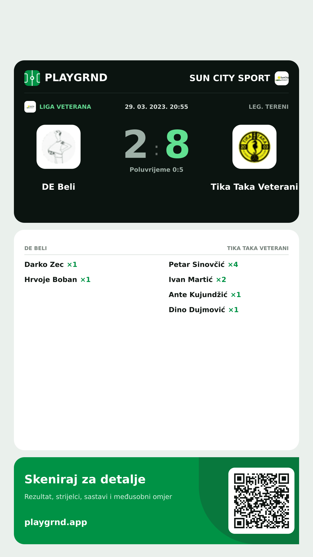 Story image: DE Beli 2:8 Tika Taka Veterani