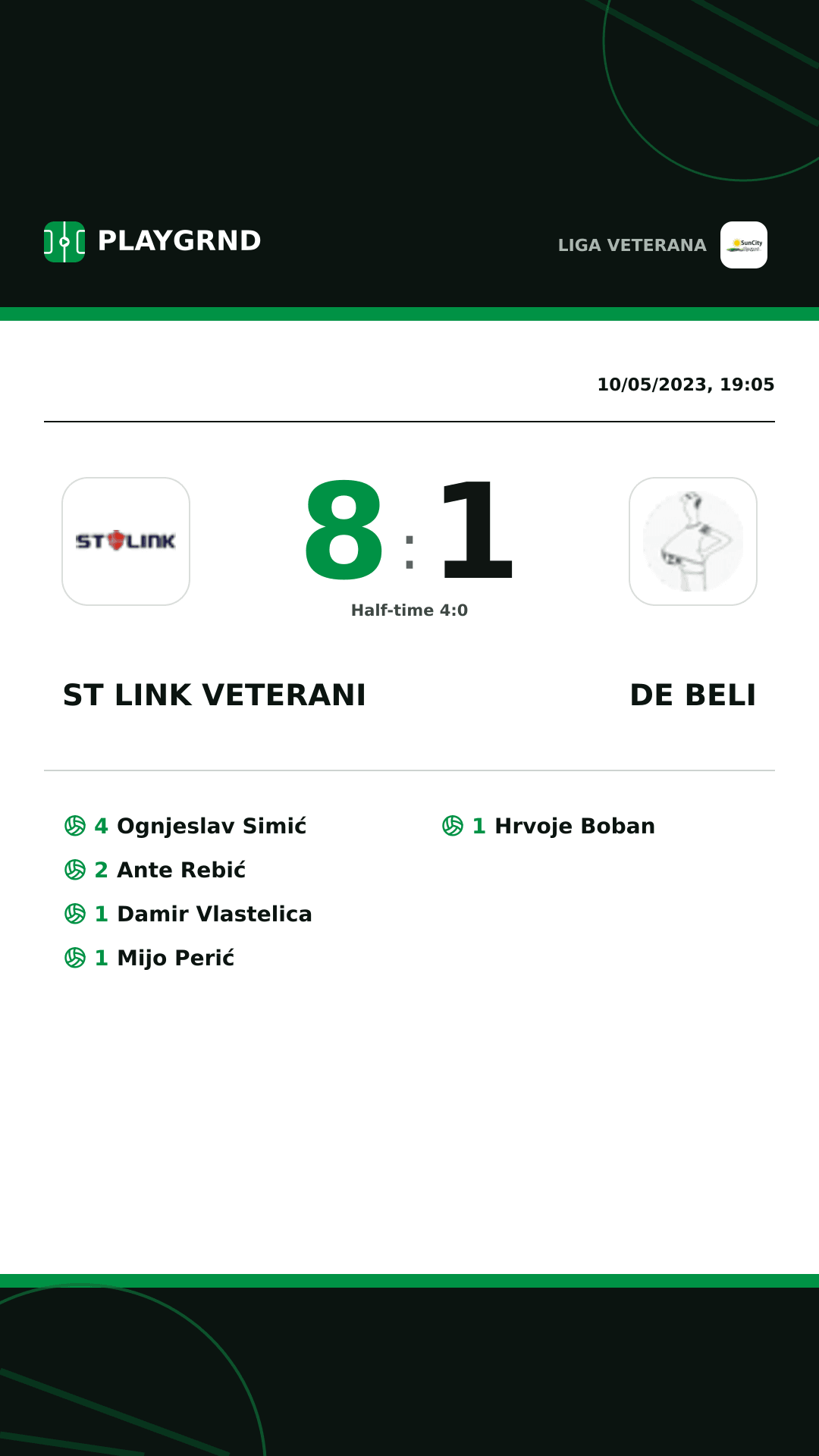 Instagram artwork: ST Link Veterani 8:1 DE Beli