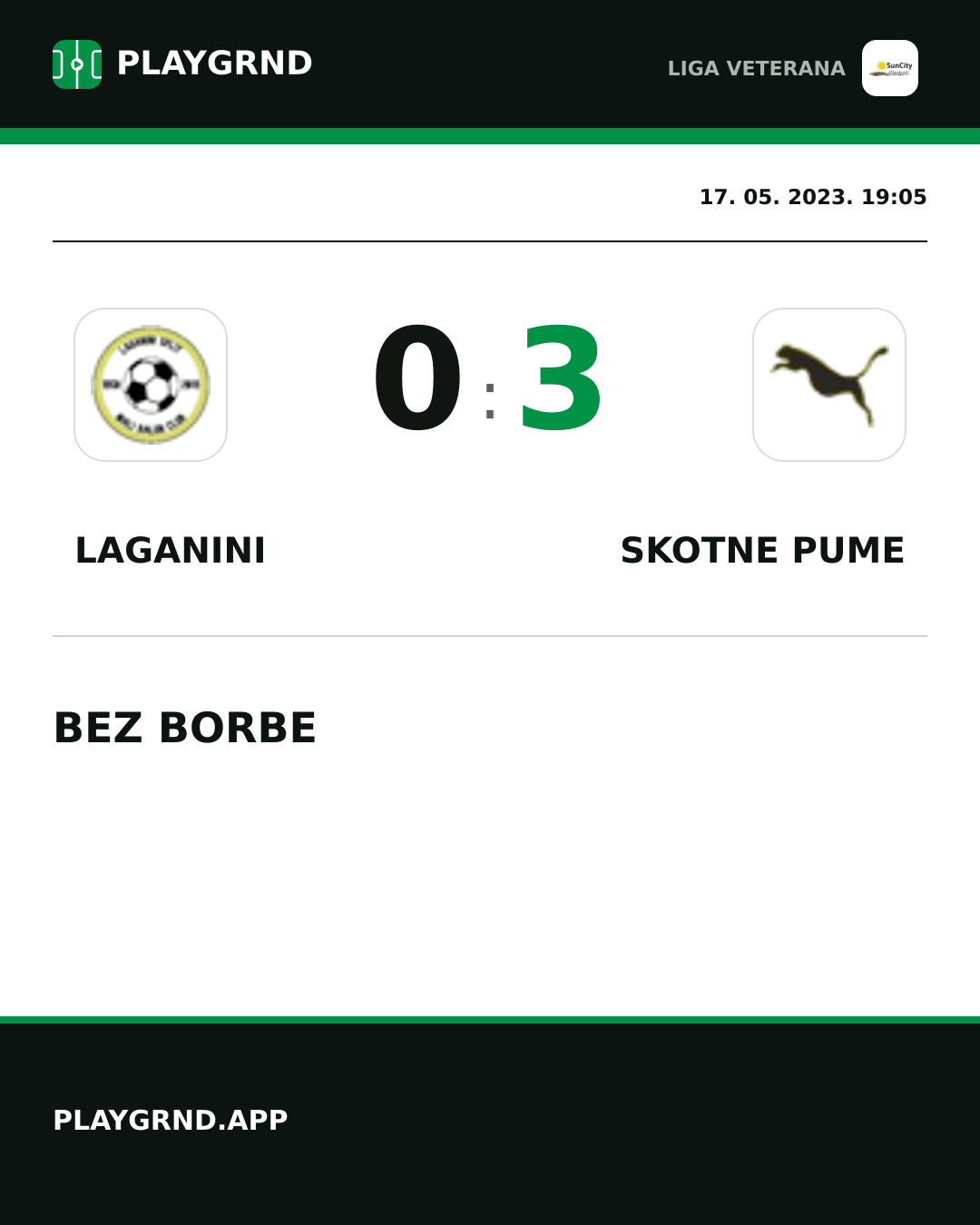 Instagram slika: Laganini 0:3 Skotne Pume