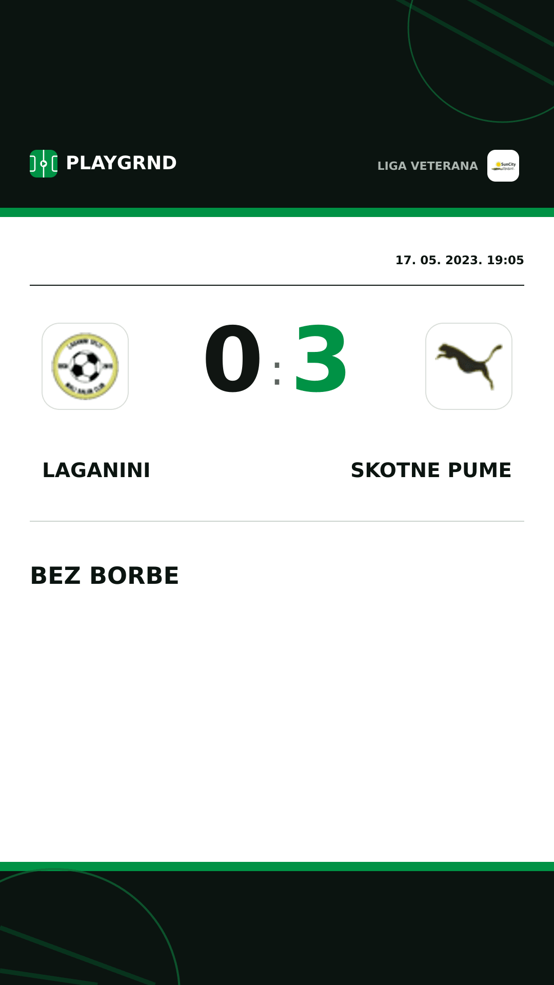 Instagram slika: Laganini 0:3 Skotne Pume