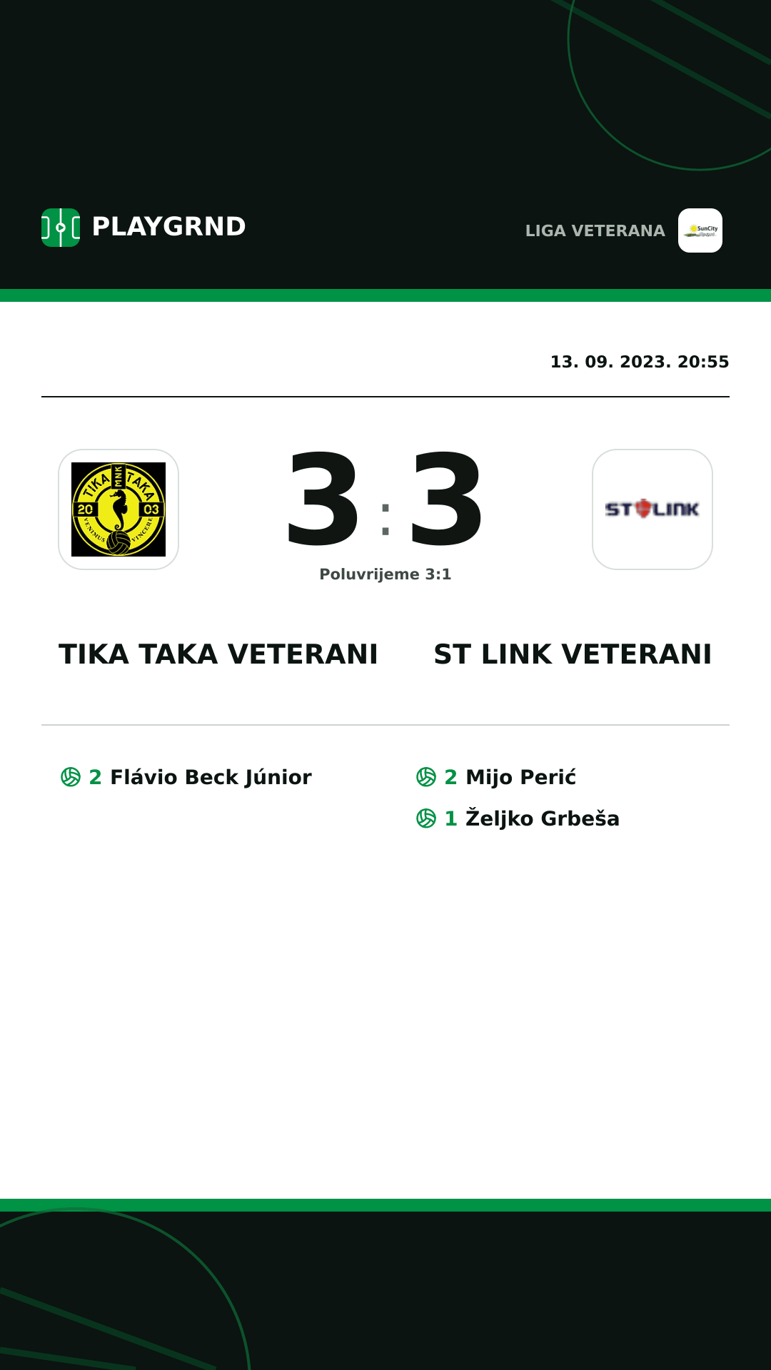 Instagram slika: Tika Taka Veterani 3:3 ST Link Veterani