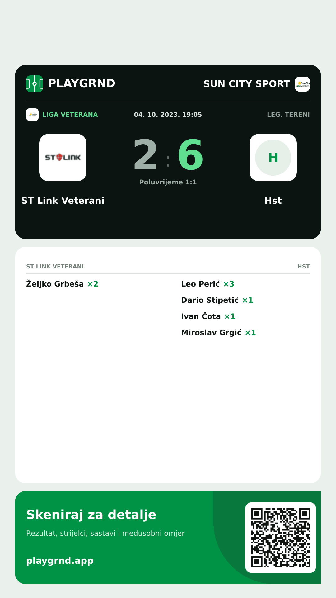 Story slika: ST Link Veterani 2:6 Hst