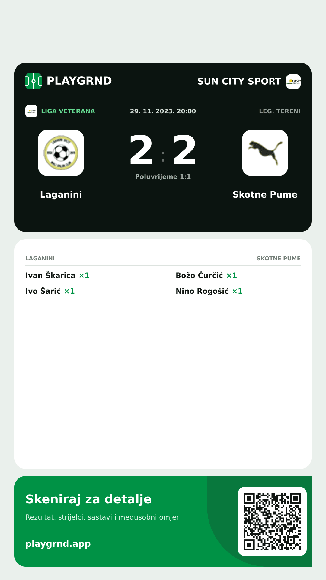 Story image: Laganini 2:2 Skotne Pume