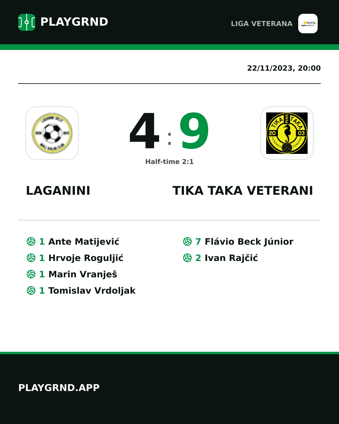 Instagram artwork: Laganini 4:9 Tika Taka Veterani