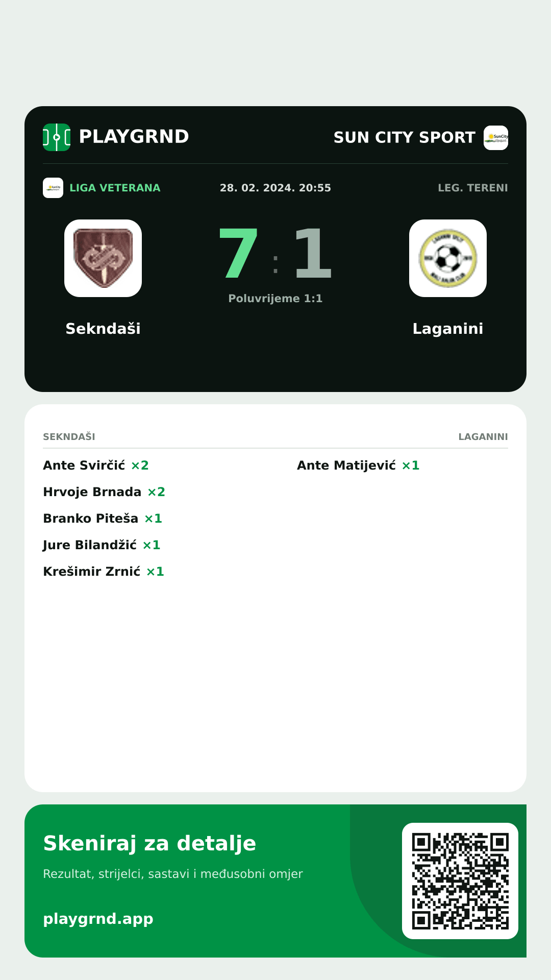 Story slika: Sekndaši 7:1 Laganini