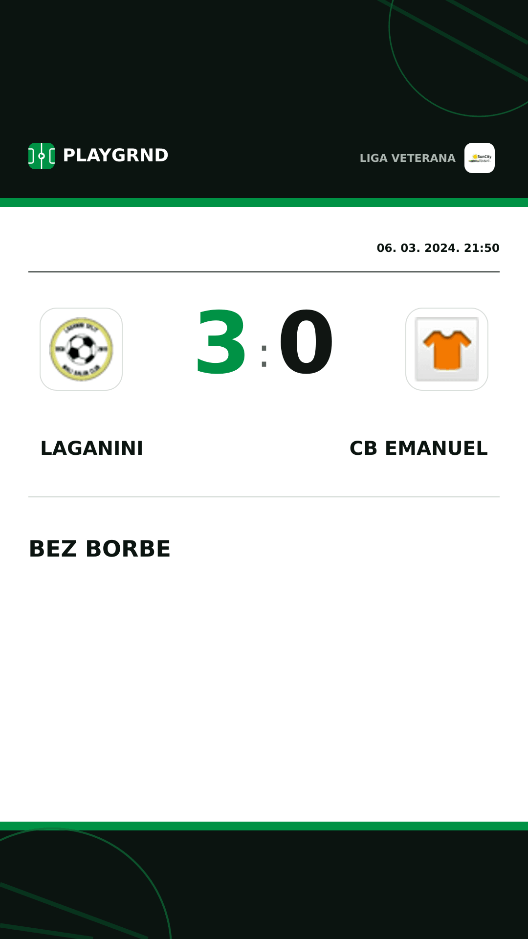 Instagram slika: Laganini 3:0 CB Emanuel