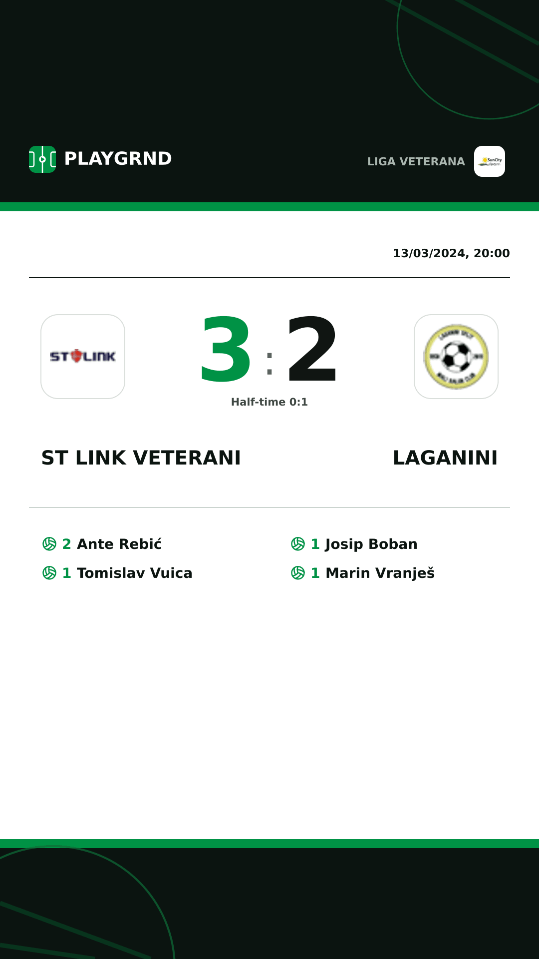 Instagram artwork: ST Link Veterani 3:2 Laganini
