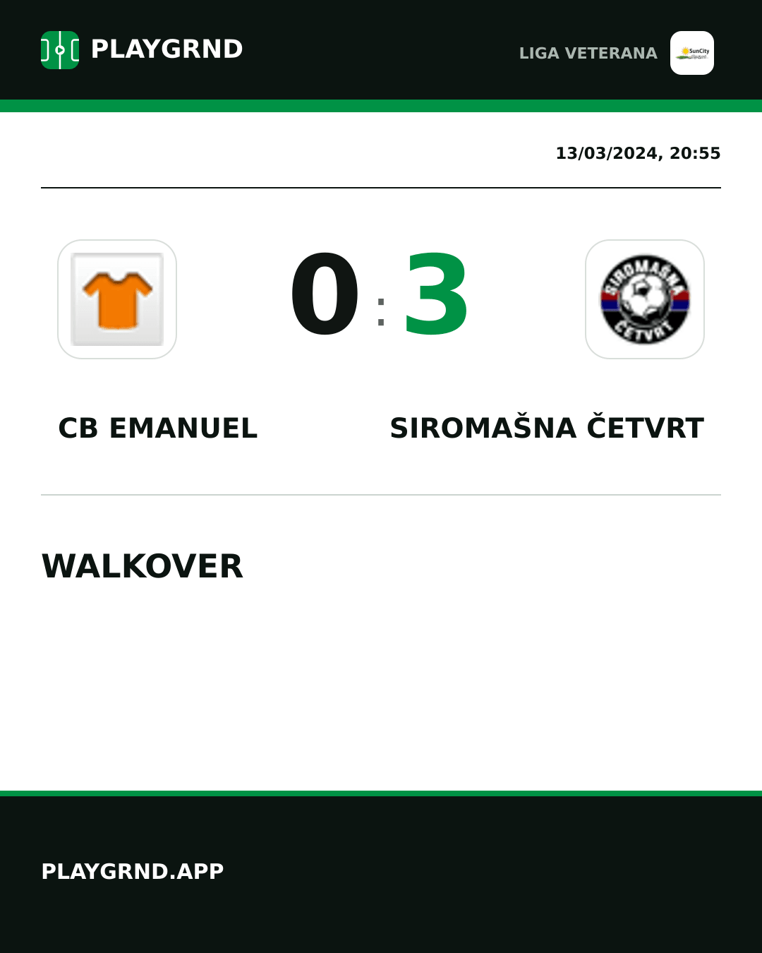Instagram artwork: CB Emanuel 0:3 Siromašna Četvrt